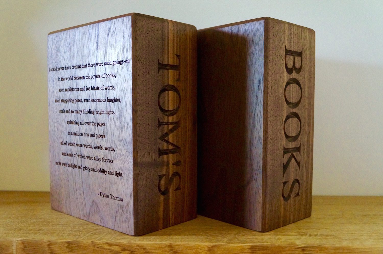 Personalised Bookends | MakeMeSomethingSpecial.com