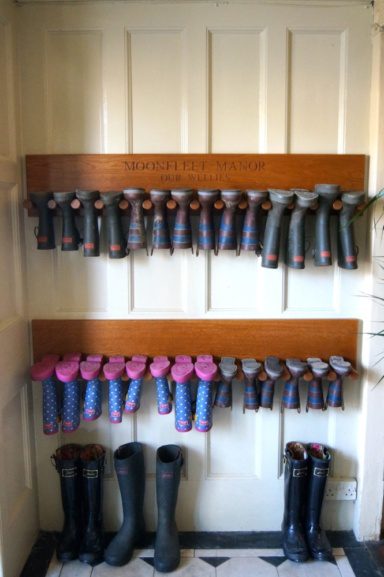 Personalised Wooden Welly Boot Stand | MakeMeSomethingSpecial.com