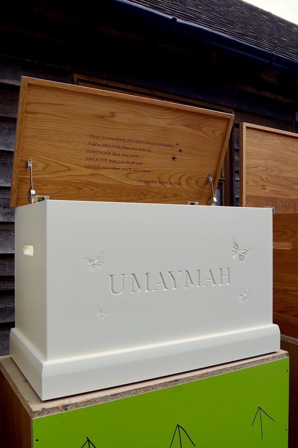 Handmade Engraved Wooden Toy Boxes MMSS