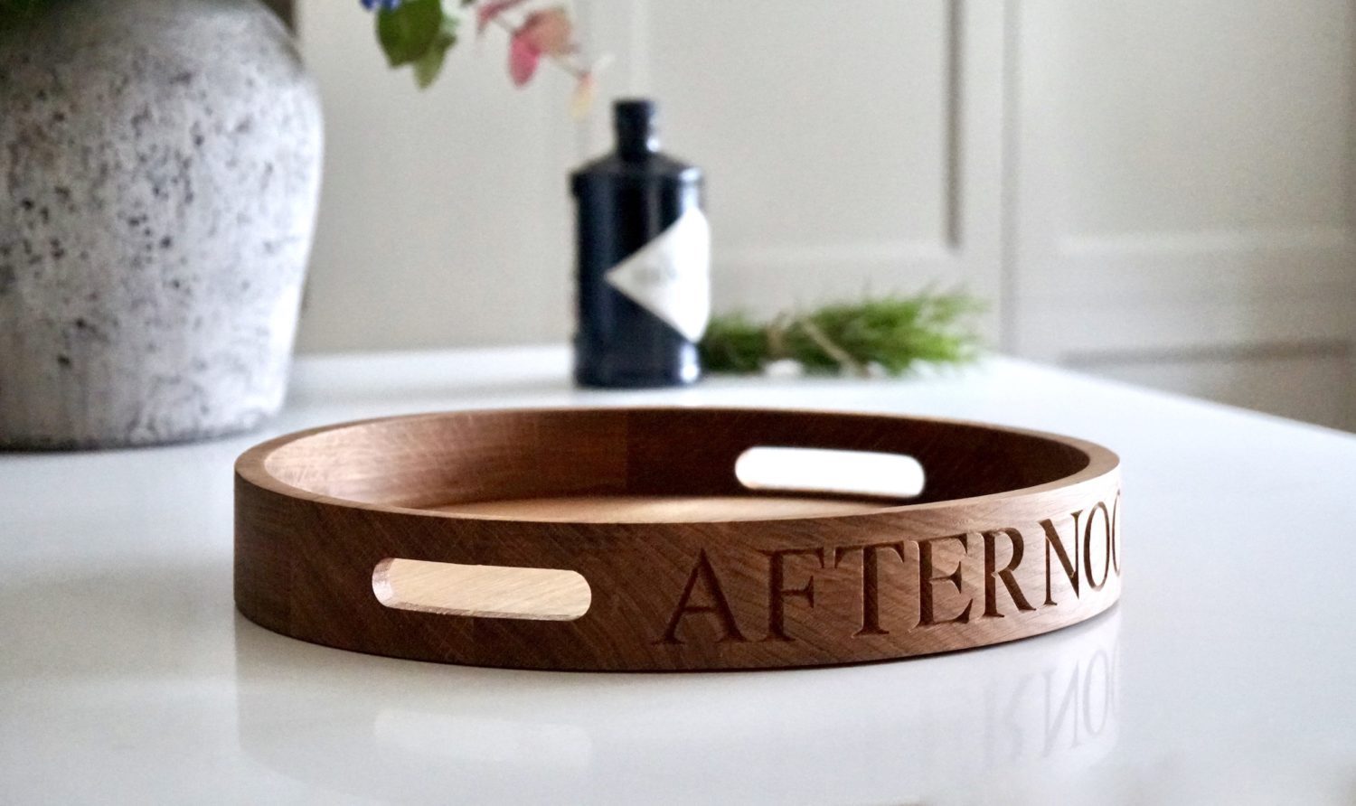 round-personalised-wooden-butlers-tray