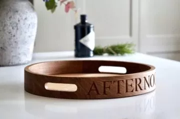 round-personalised-wooden-butlers-tray